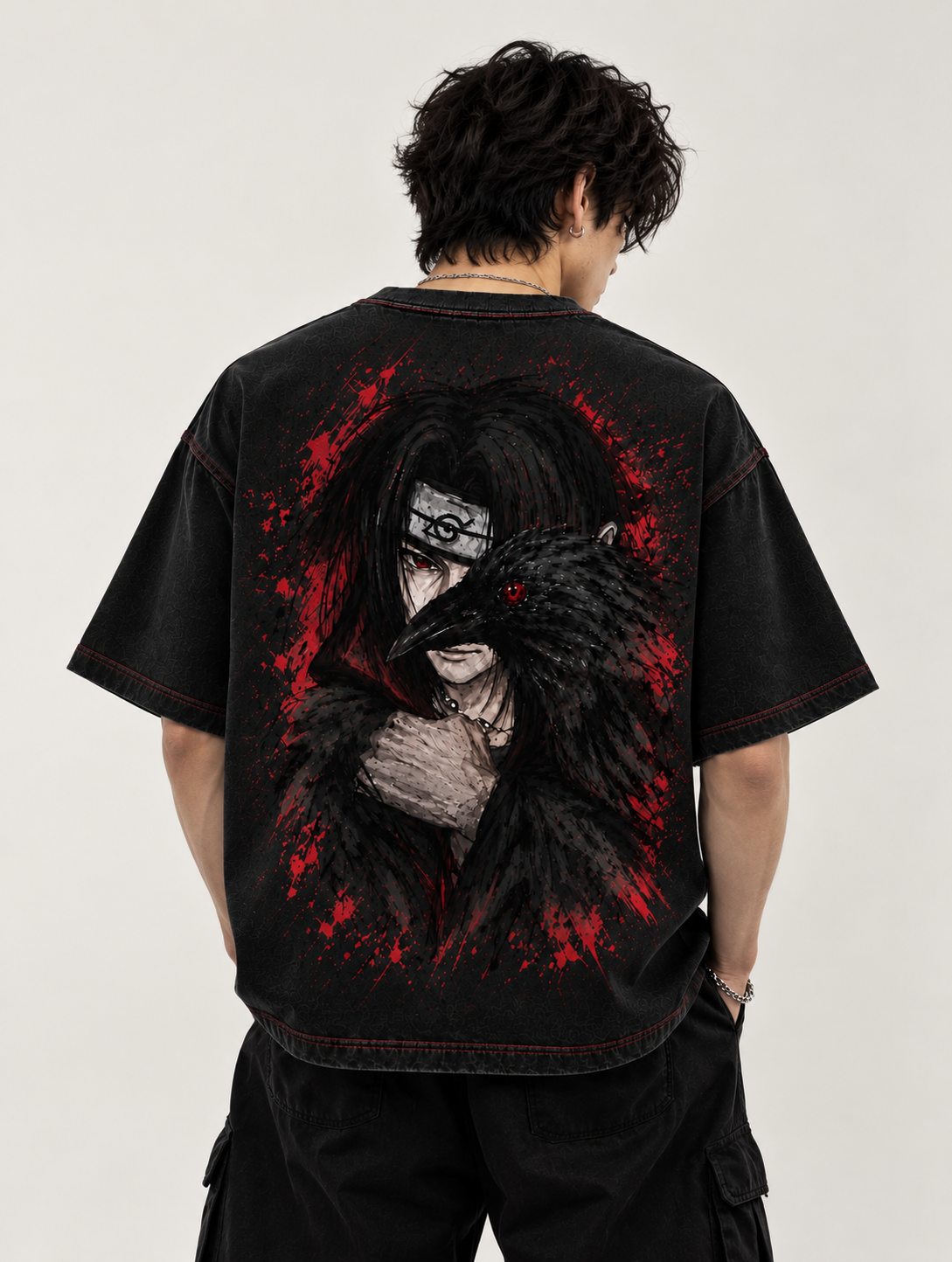 Crow of the Uchiha — Itachi Oversized T-Shirt