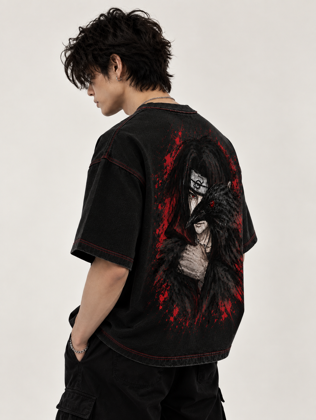 Crow of the Uchiha — Itachi Oversized T-Shirt