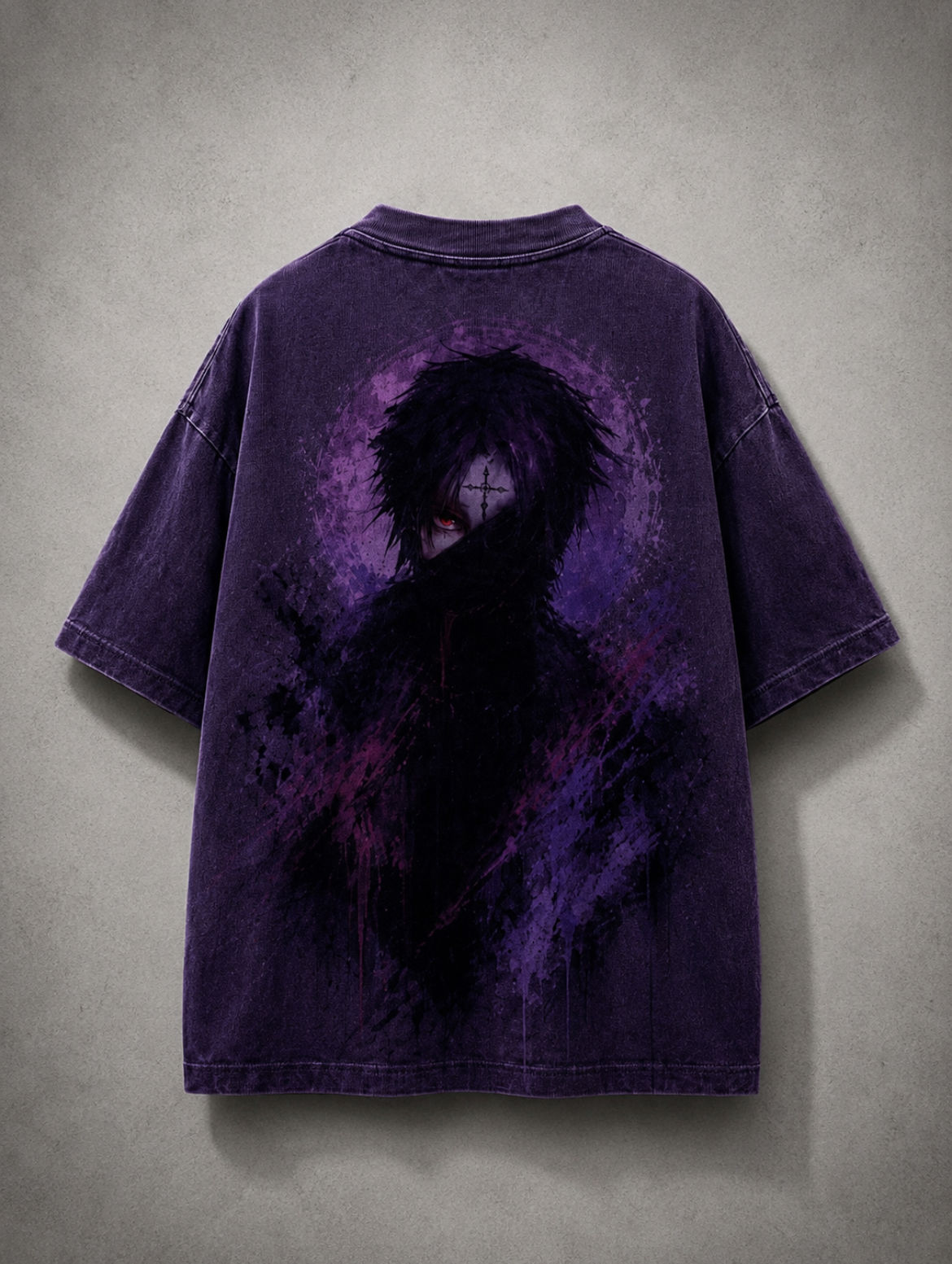 Violet Phantom — Dark Anime Oversized T-Shirt