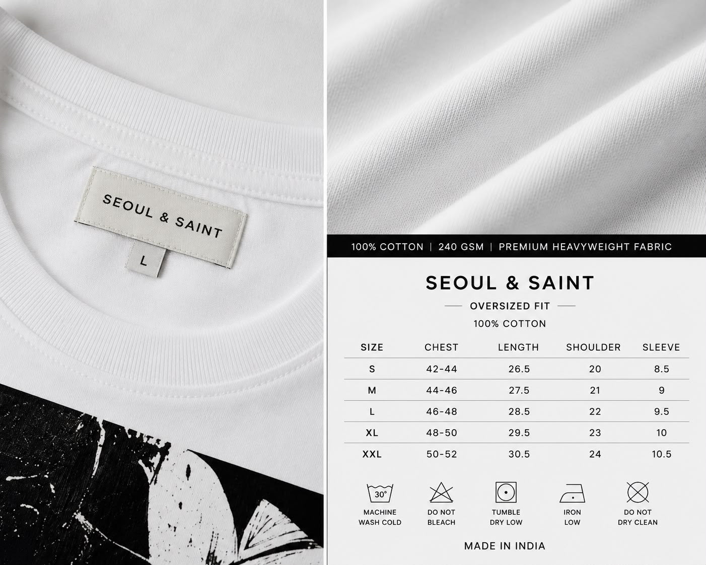 SAINT Moth Oversized Tee